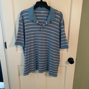 Lands' End Multicolor Striped Polo Shirt